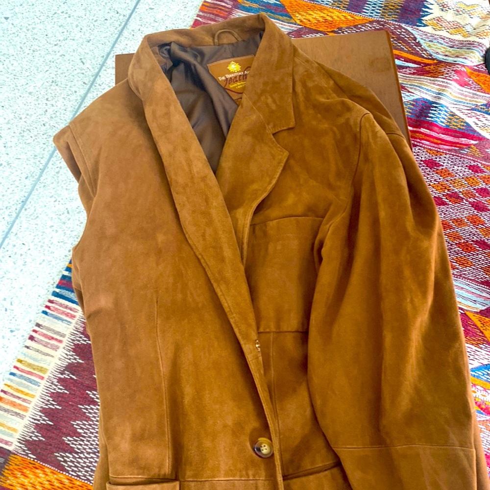 Soft Non-Structured Suede Jacket - image 1